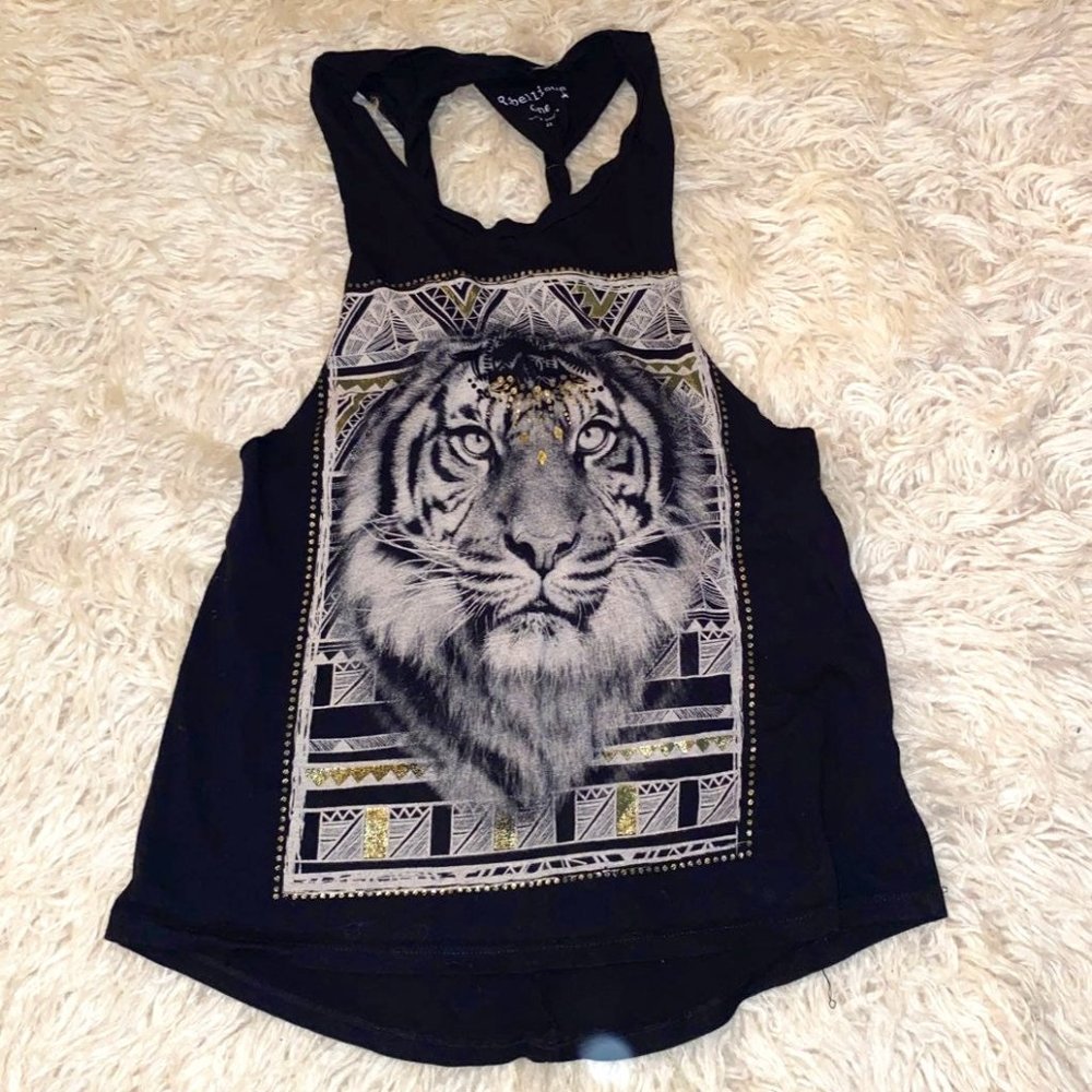Tiger top - size XS stretchy